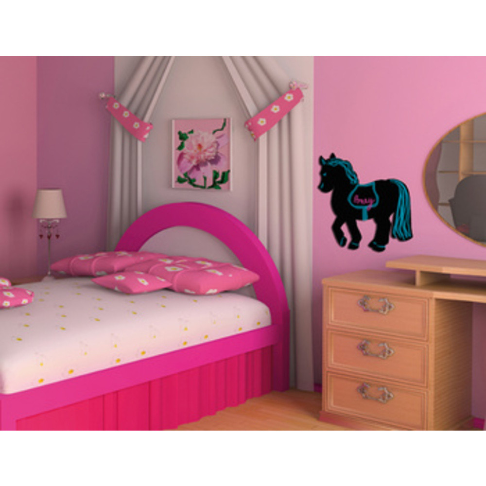 SECURIT Ardoise murale SILHOUETTE 'Cheval'