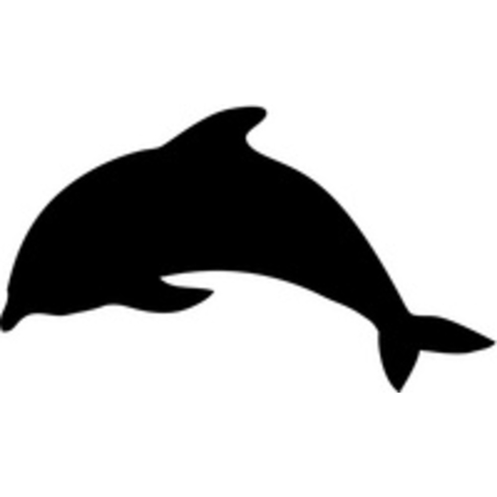 SECURIT Ardoise murale SILHOUETTE 'Dauphin'