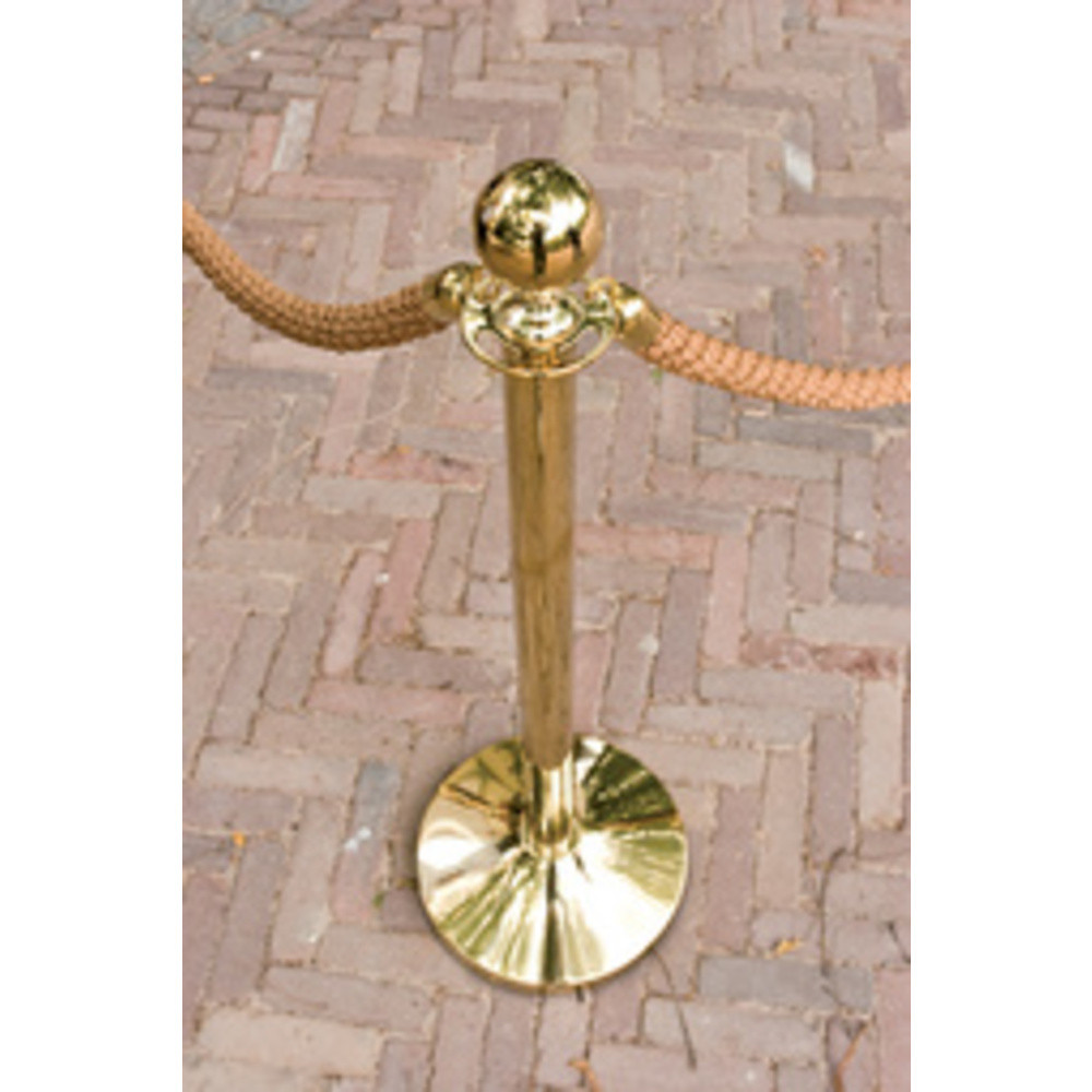 SECURIT Corde pour poteau d'accueil CLASSIC, blanc / or