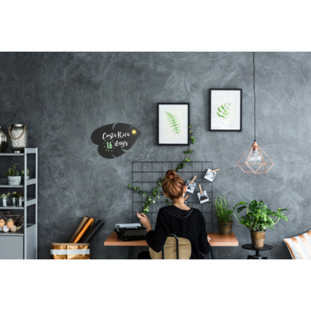 SECURIT Ardoise murale SILHOUETTE 'Leaf'