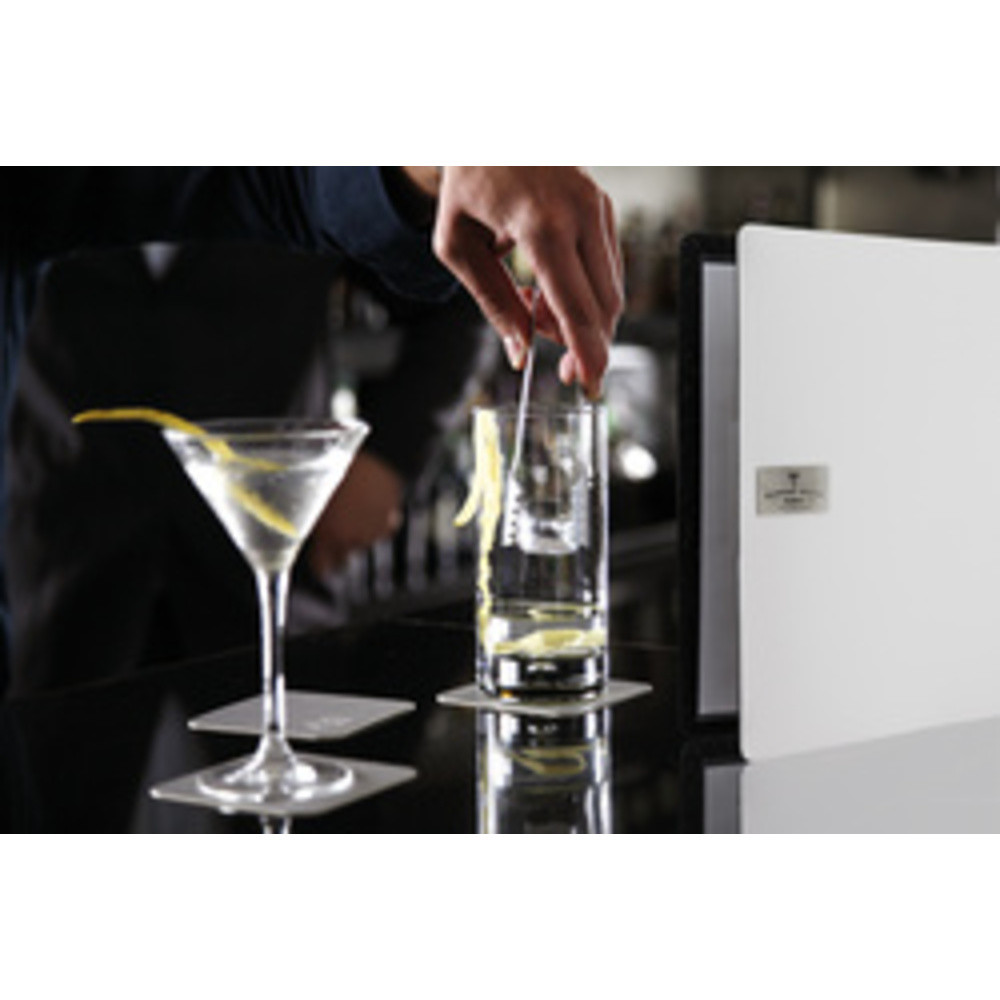 SECURIT Protège-menus RAW, A4, cuir véritable, blanc