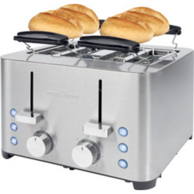 Grille-pain 4 tranches PC-TA 1252, acier inox
