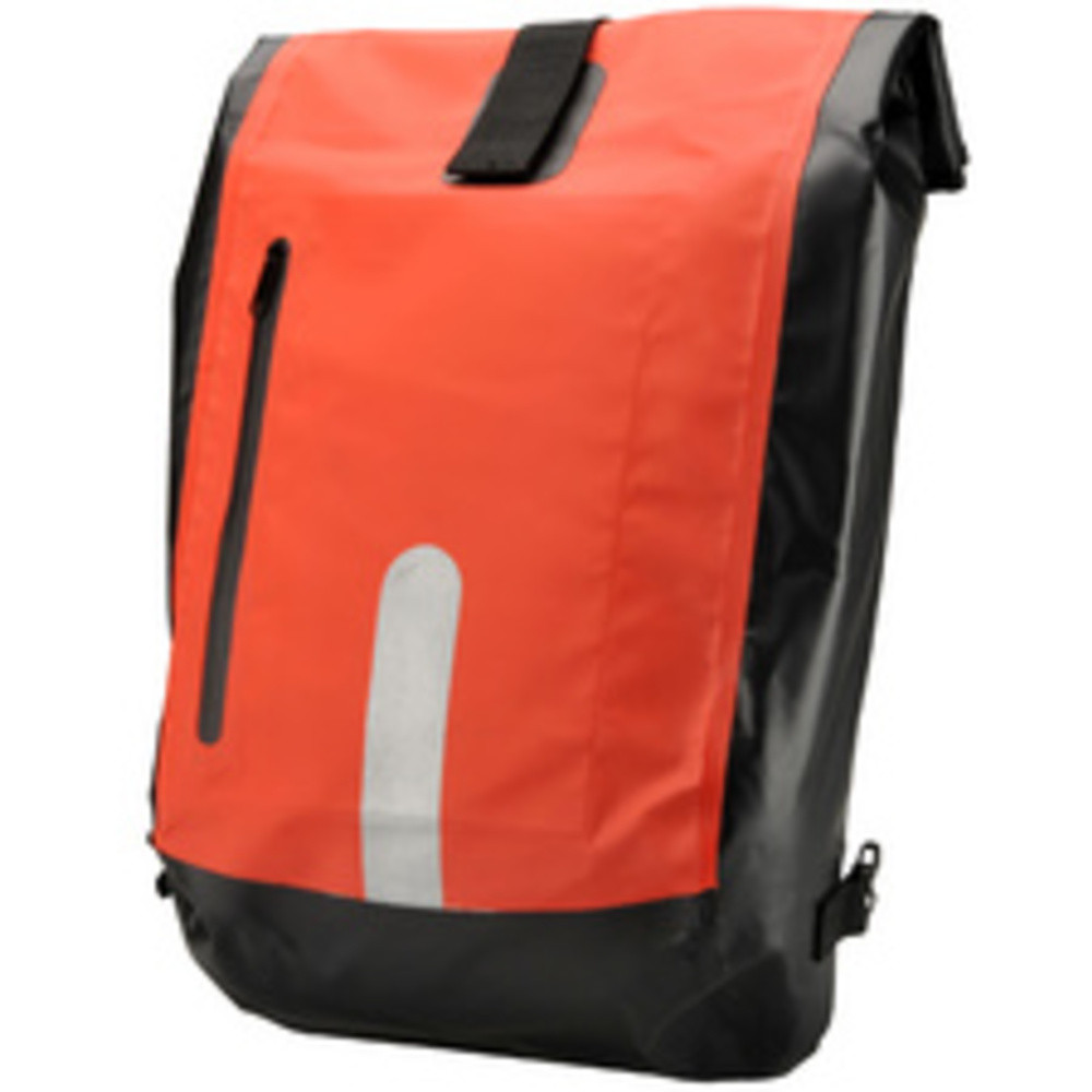 Sacoche de vélo, imperméable, rouge / noir