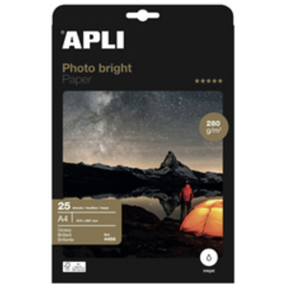 Apli Photobright Papier Photo A4 280g 25 Feuilles - vue 2