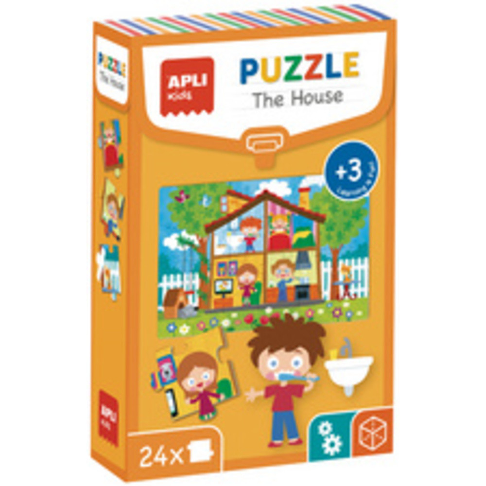 APLI KIDS Puzzle ducatif 'The House', 24 pices