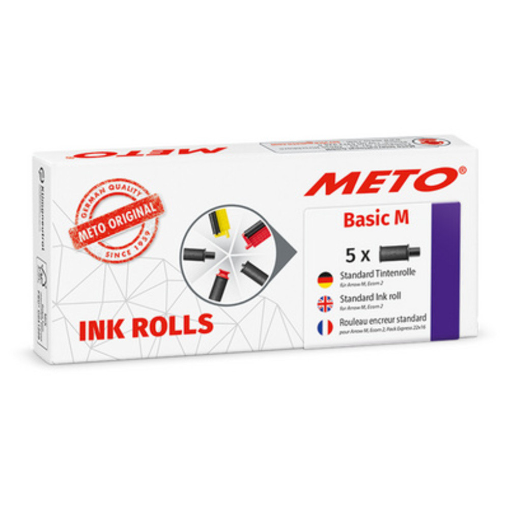 METO Rouleau d'encre pour tiqueteuse Classic L/XL, noir