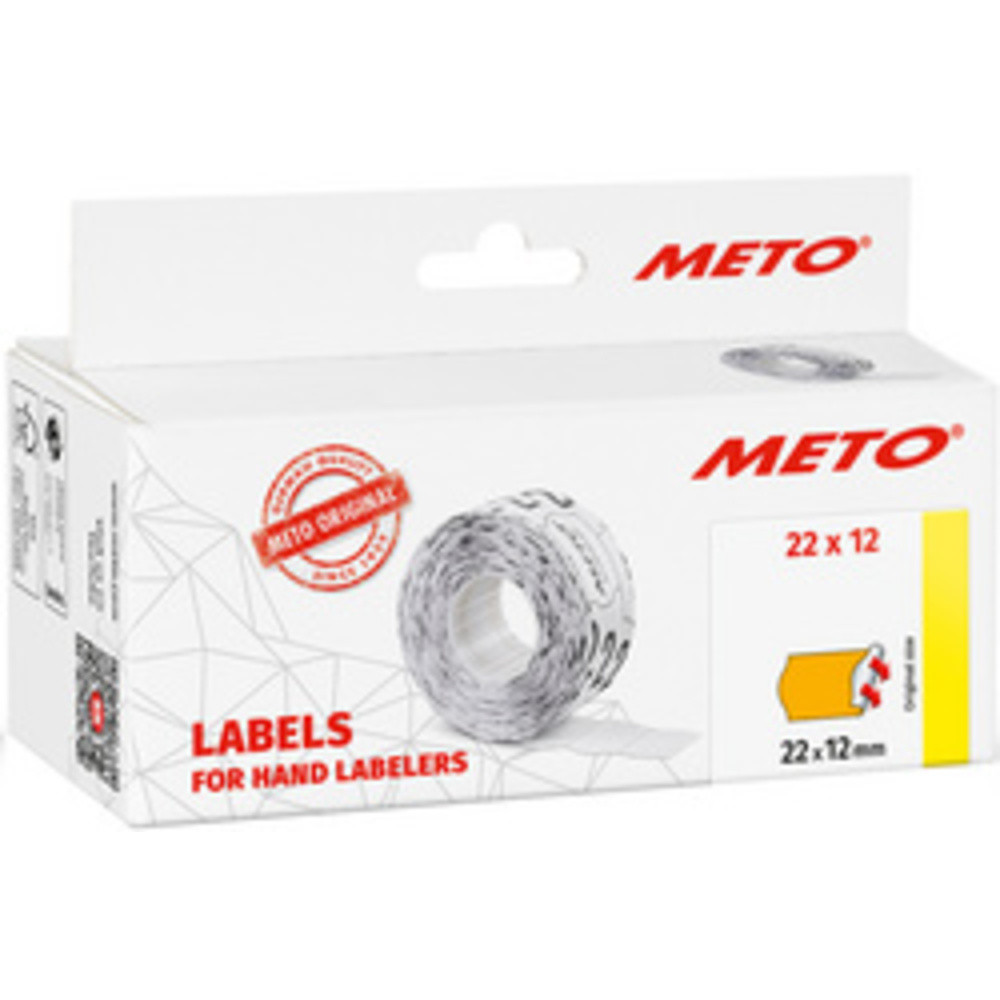 METO tiquette pour tiqueteuse de prix, 32 x 19 mm, orange