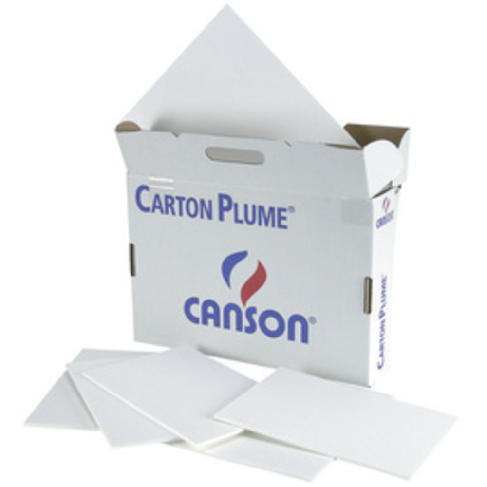 Carton plume, A3, épaisseur: 5 mm, blanc