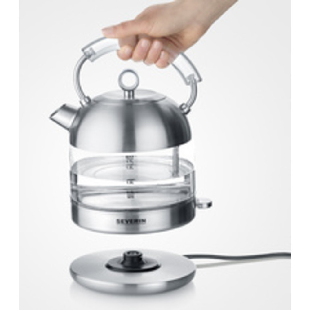 Bouilloire d'eau en verre rétro Severin WK 3459 1,7 litre 2.400 W