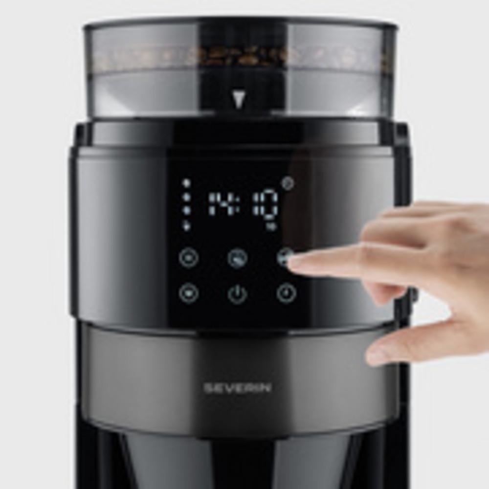 Cafetière électrique avec moulin KA 4830, noir