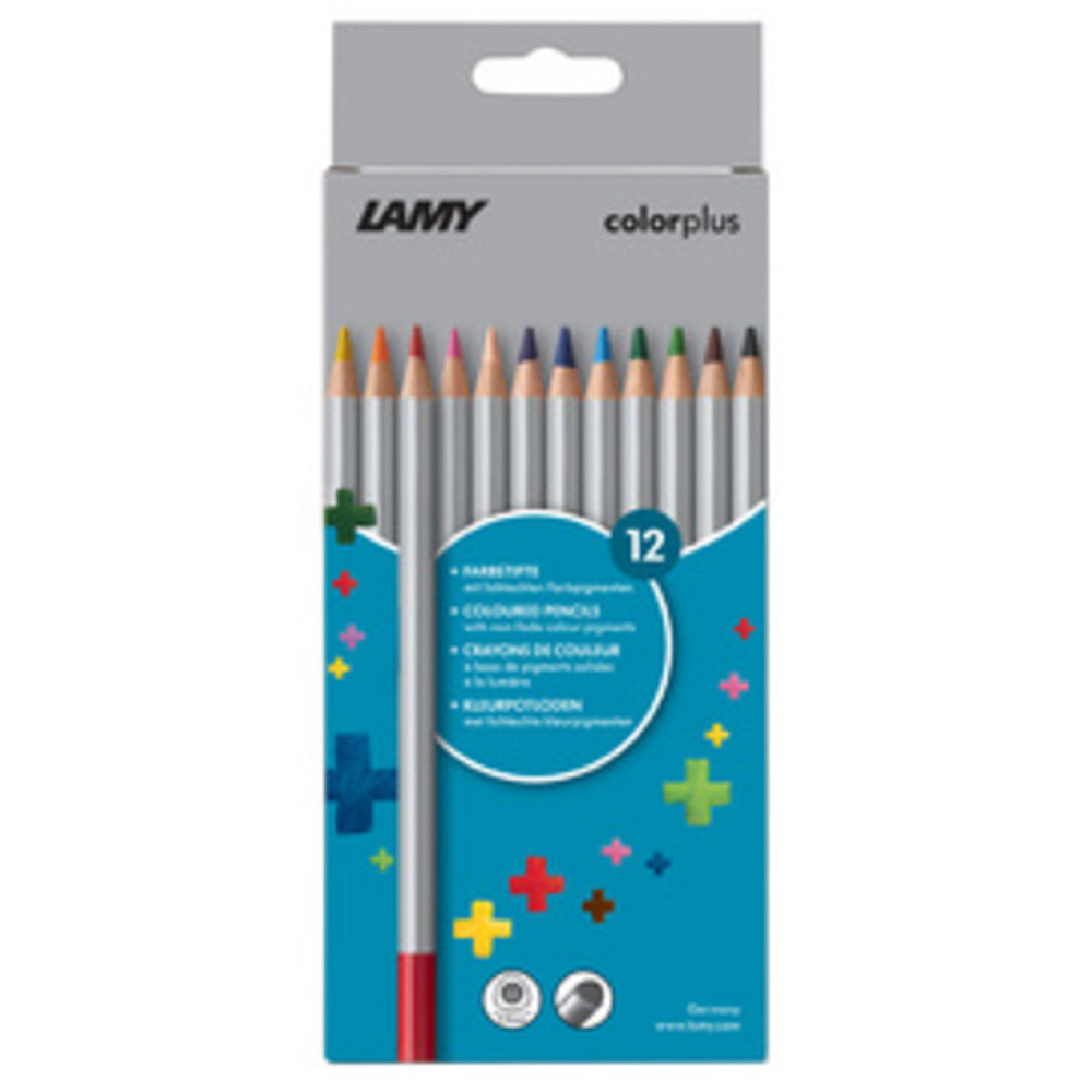 Lamy Crayons de couleur triangulaires colorplus étui carton de 12 pièces forme triangulaire 12x - vue 2