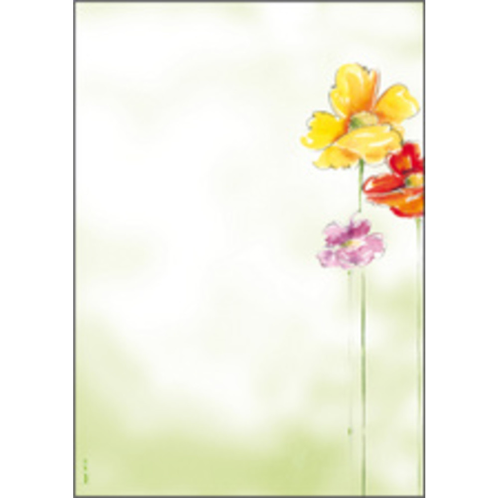 Papier à motif, A4, 90 g/m2, motif 'White Orchid'