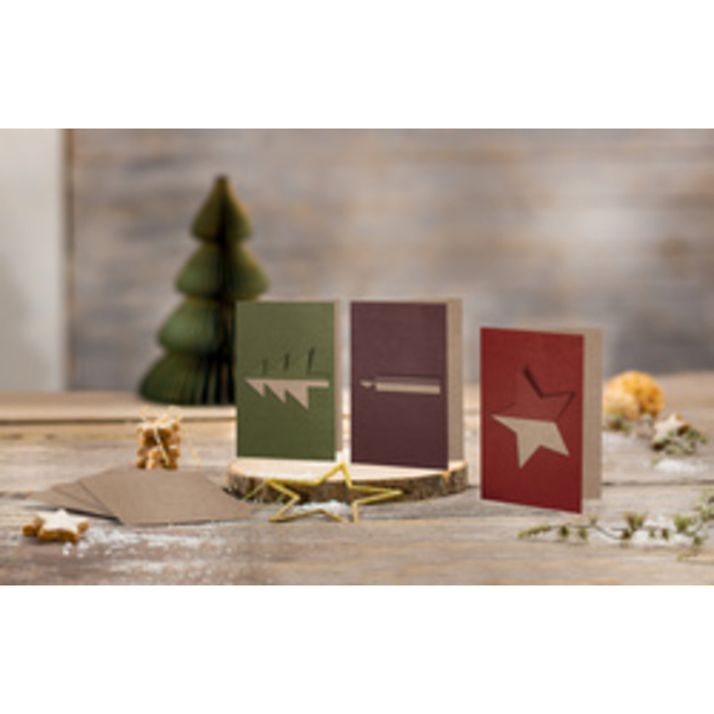 SIGEL Set de cartes de Nol 'Cut-out style', A6