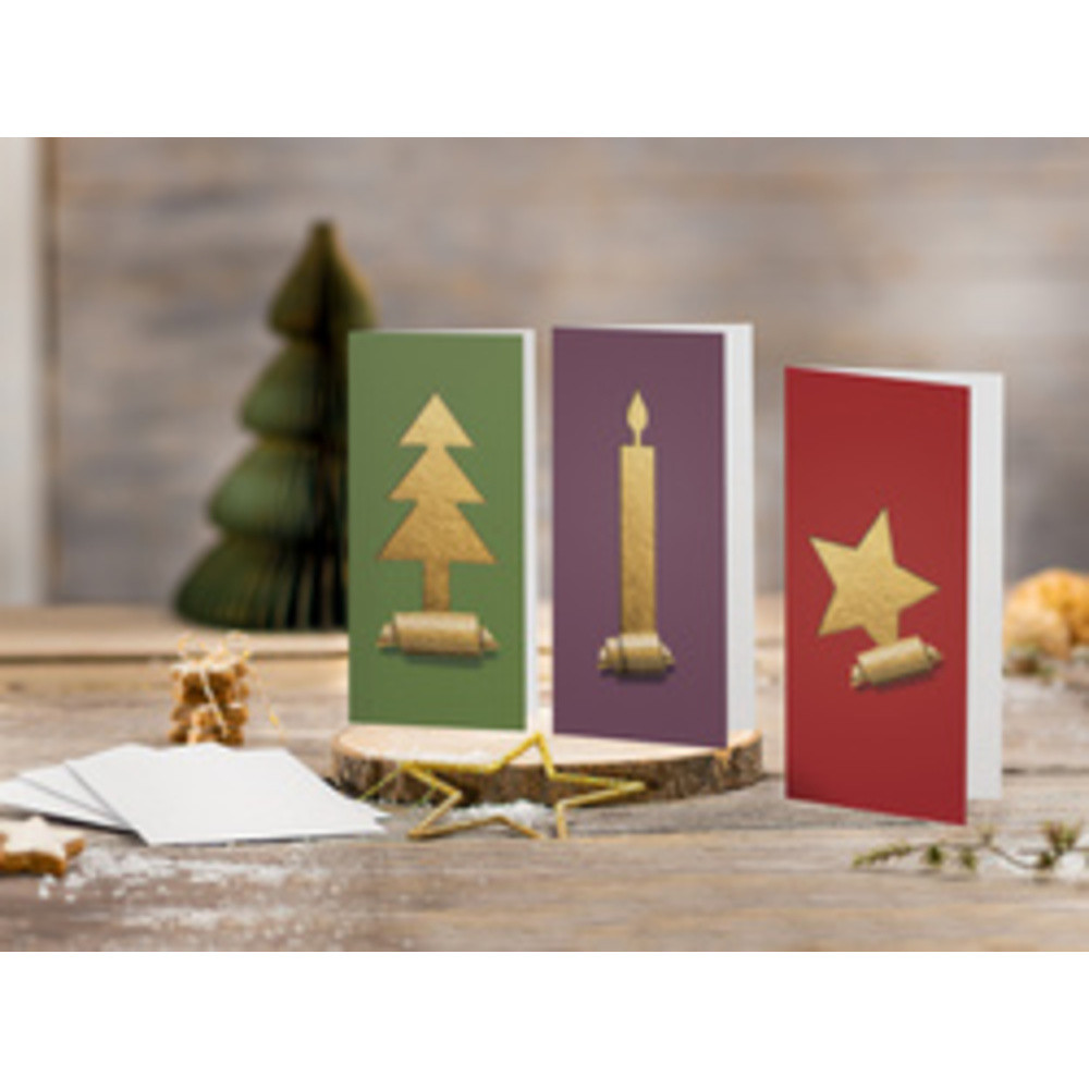 SIGEL Set de cartes de Noël 'Cut-out style', A6, pour