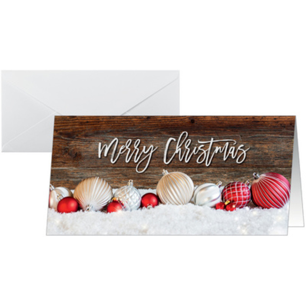 SIGEL Carte de Nol 'Red and white Christmas with dark wood'