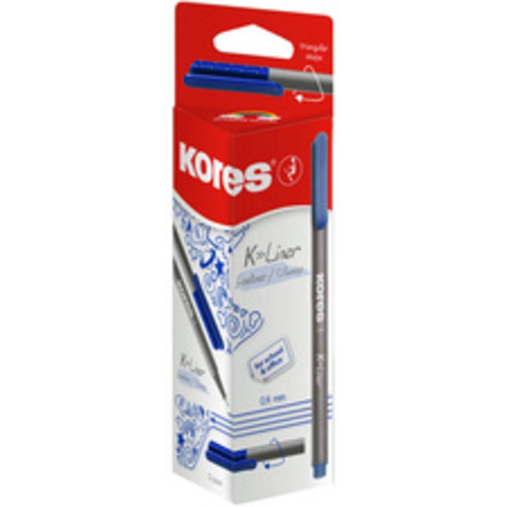 Stylo Kores Fineliner "K Liner" épaisseur de trait : 0 4 mm 12x - vue 2