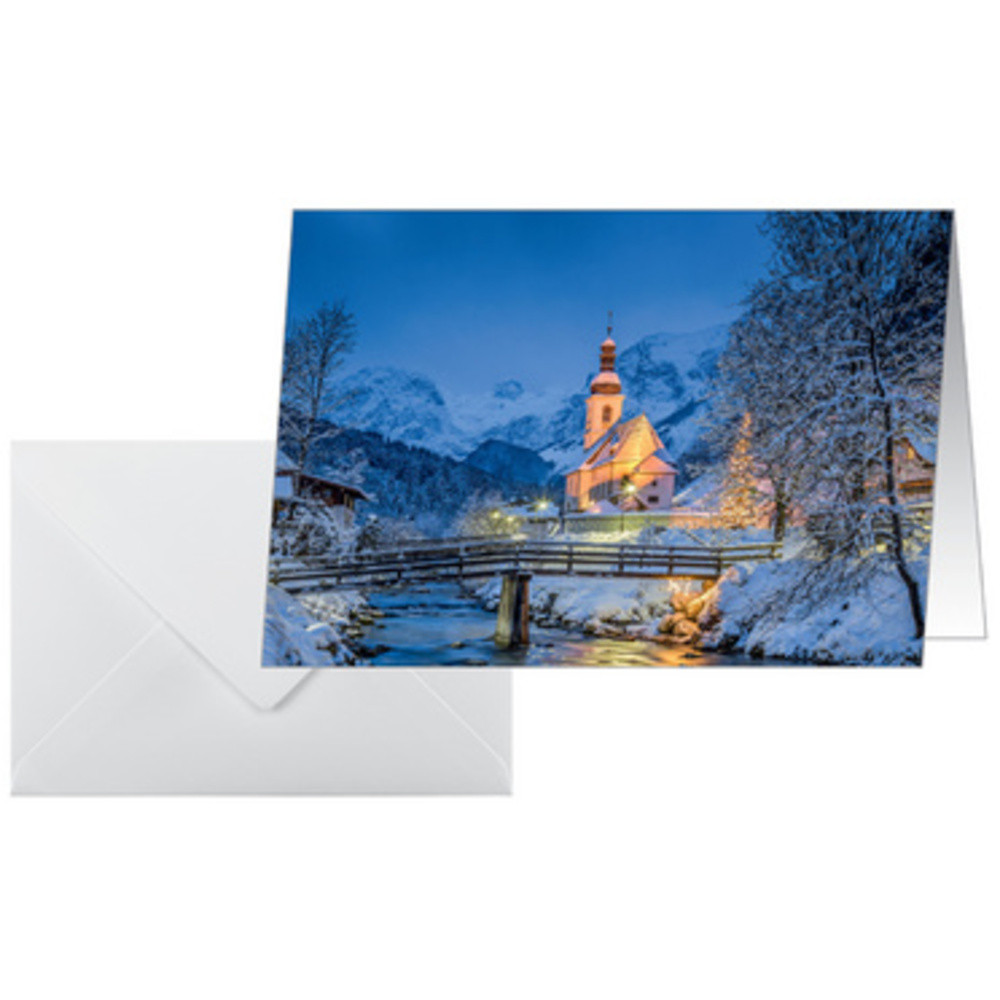 SIGEL Carte de Noël 'Bavarian Christmas', A6 paysage (A5)