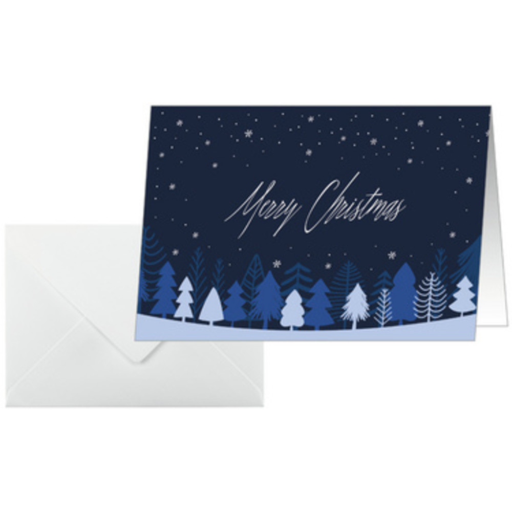 Carte de Noël 'Snowflake Serenity', A6 paysage (A5)
