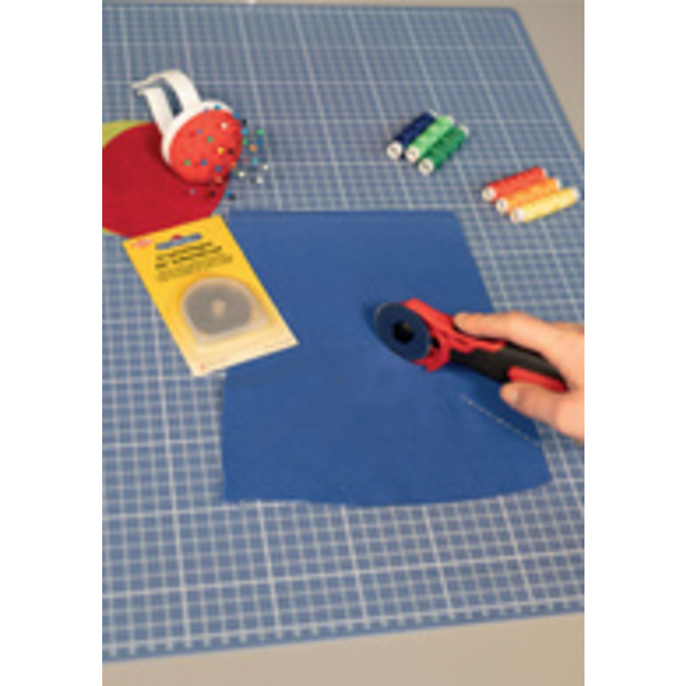 KLEIBER Tapis de coupe, A2, pliable, bleu