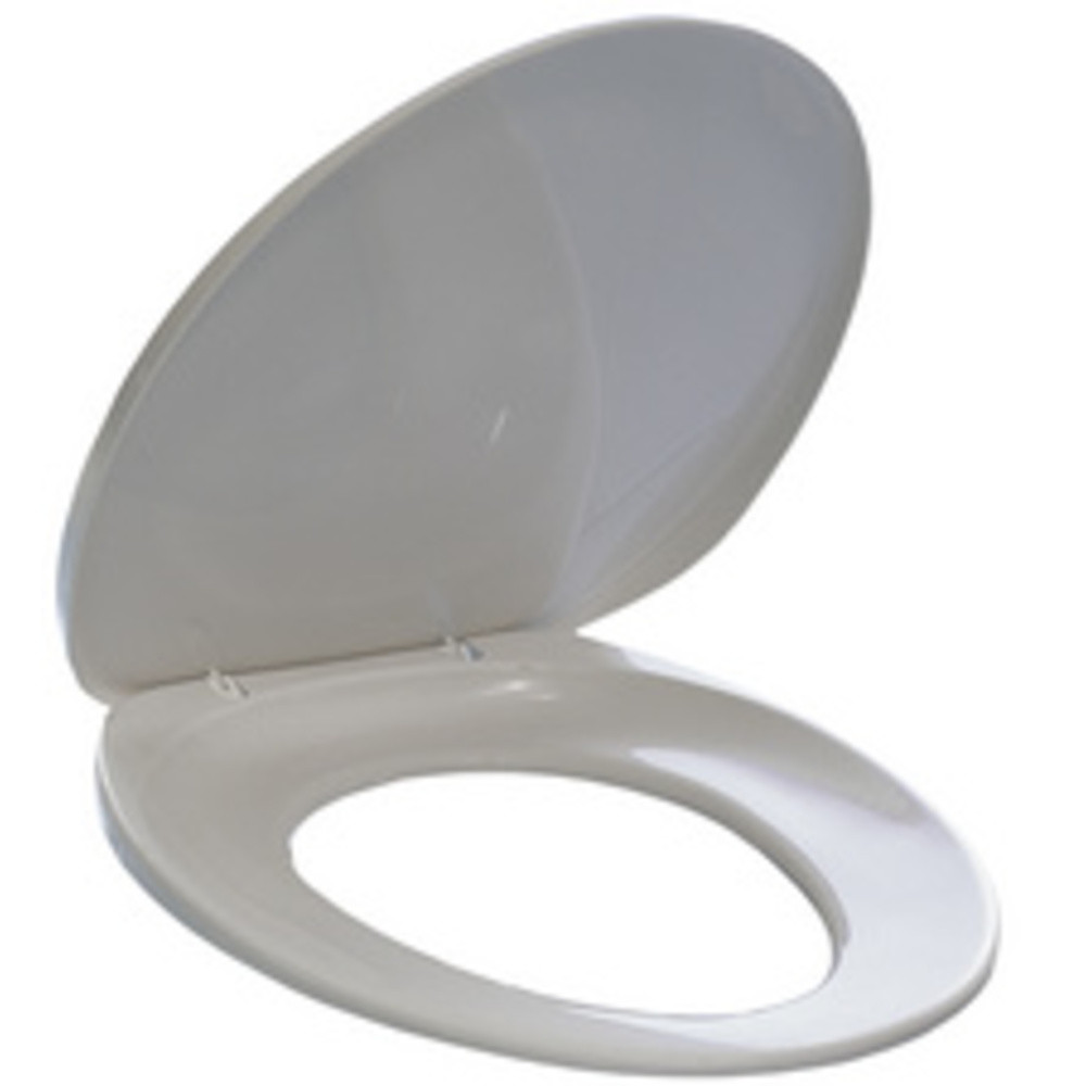 DURABLE Sige de toilette, en plastique, blanc