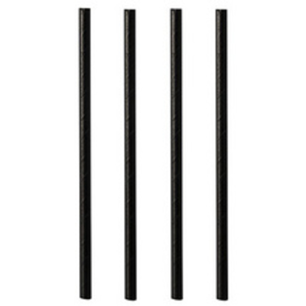 PAPSTAR Paille en papier 'pure', 100 mm, noir