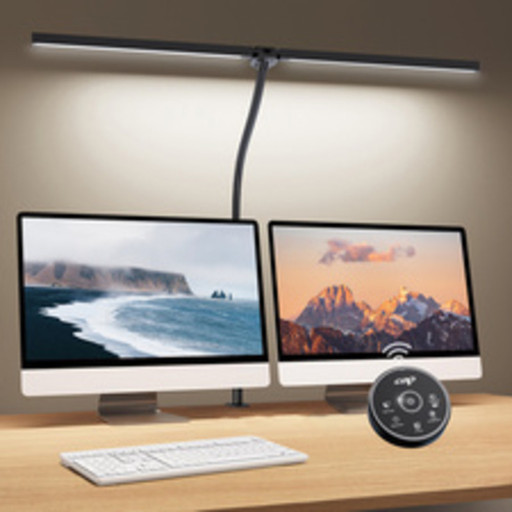 Lampe de bureau à LED ALBATROSS, pied de serrage, noir