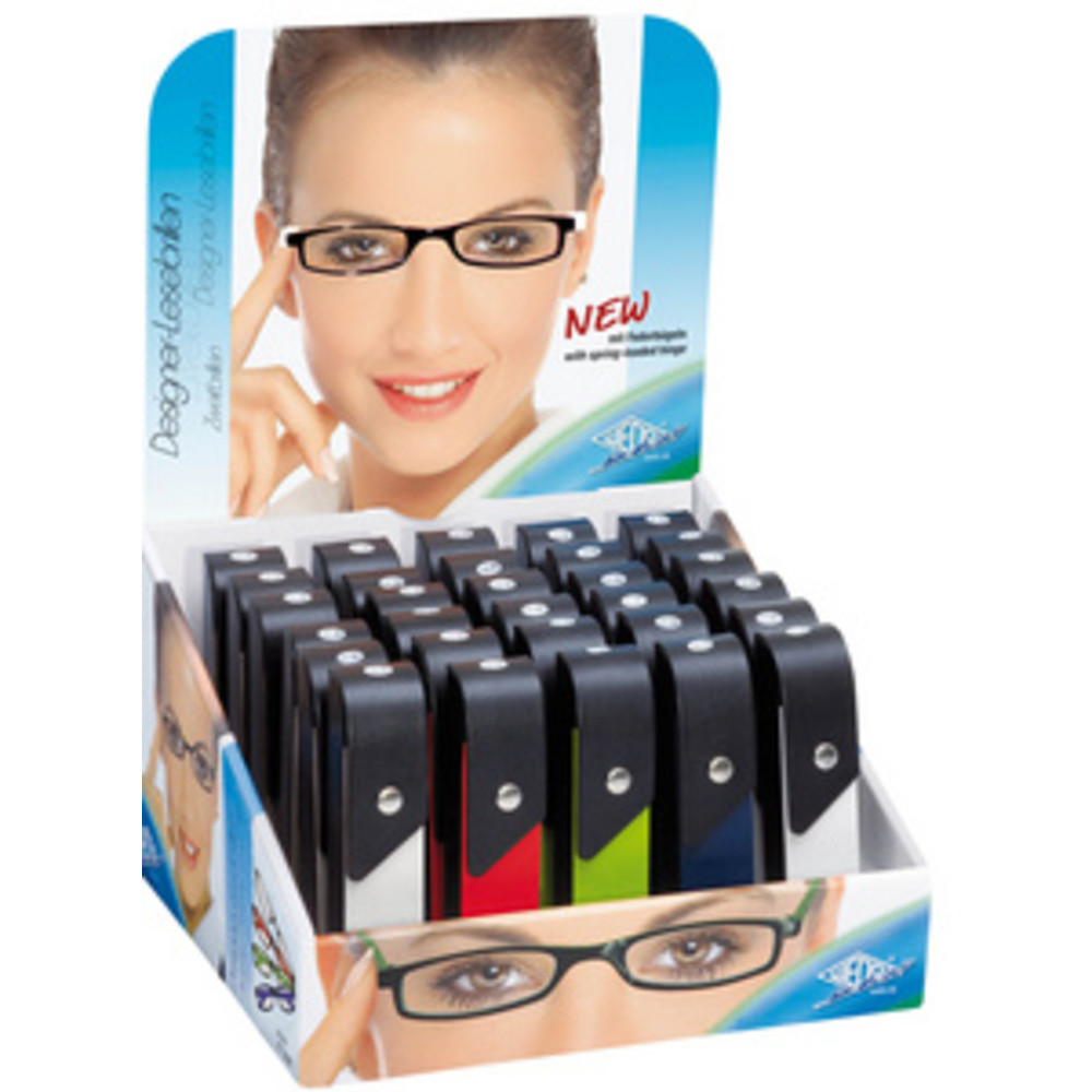 WEDO Lunettes de lecture avec branches à ressort, présentoir