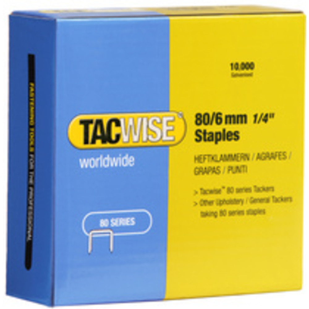 TACWISE Agrafes 80/16 mm galvanises, 10.000 pices