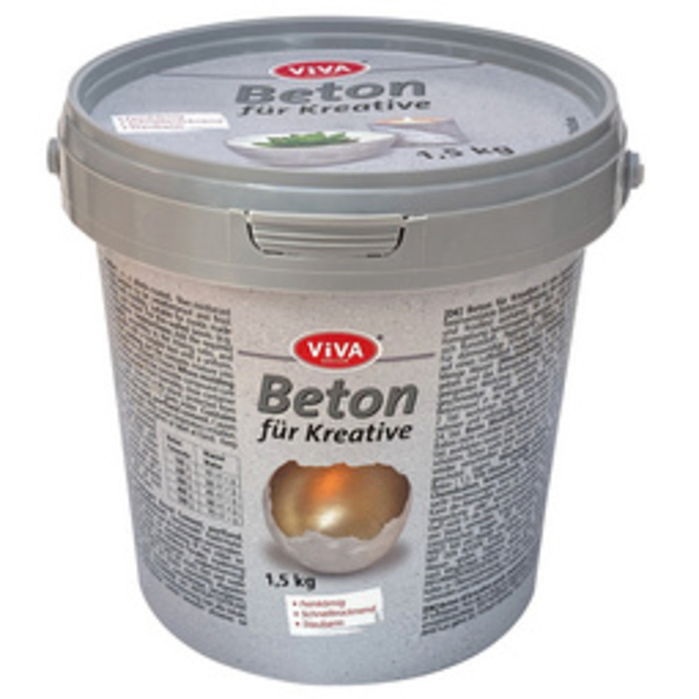 VIVA DECOR Béton pour créatifs, à grain fin, seau de 5 kg