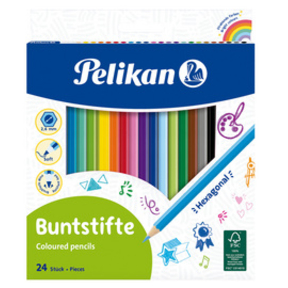 Pelikan Crayons de couleur 24x - vue 3