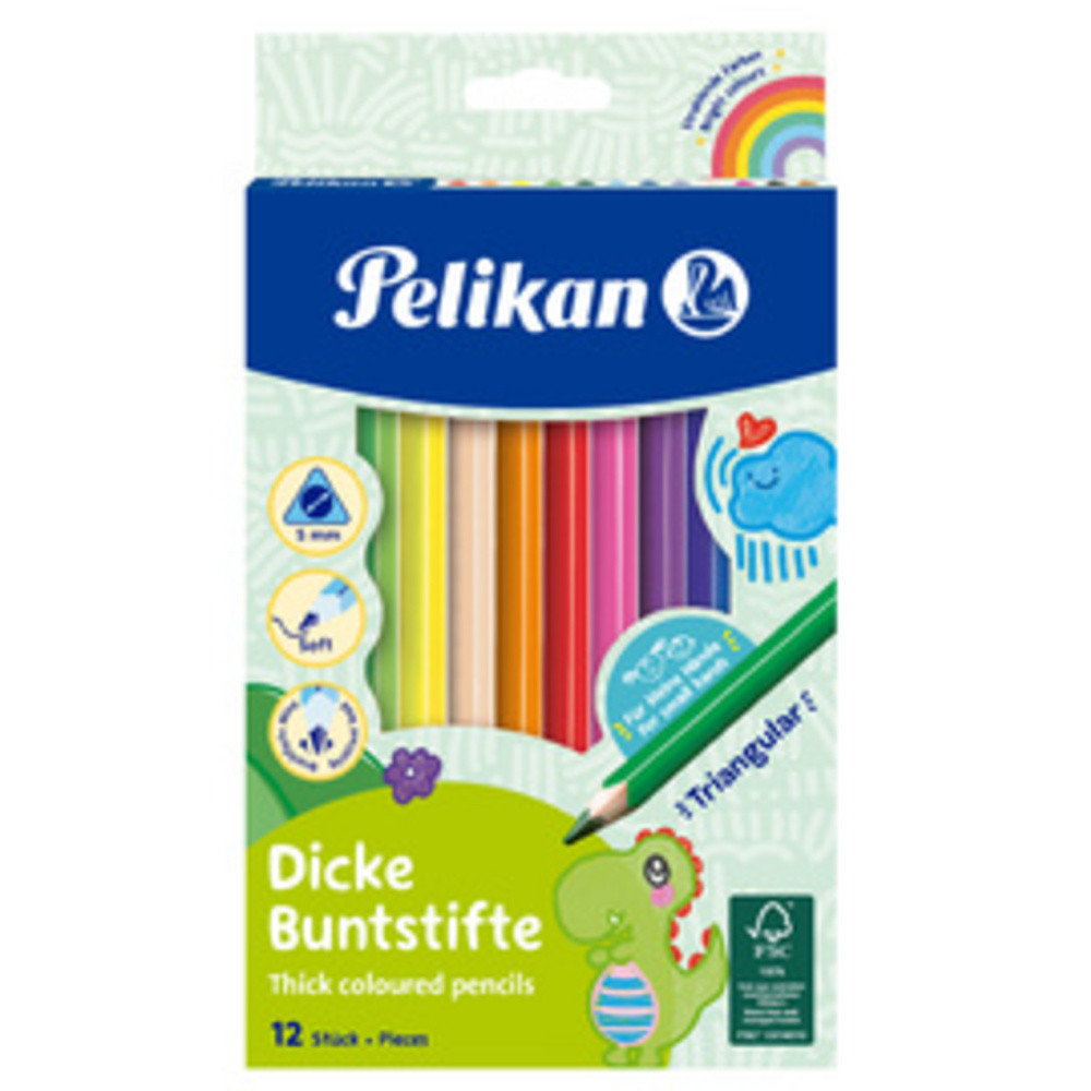 Pelikan Crayons de couleur 12x - vue 2