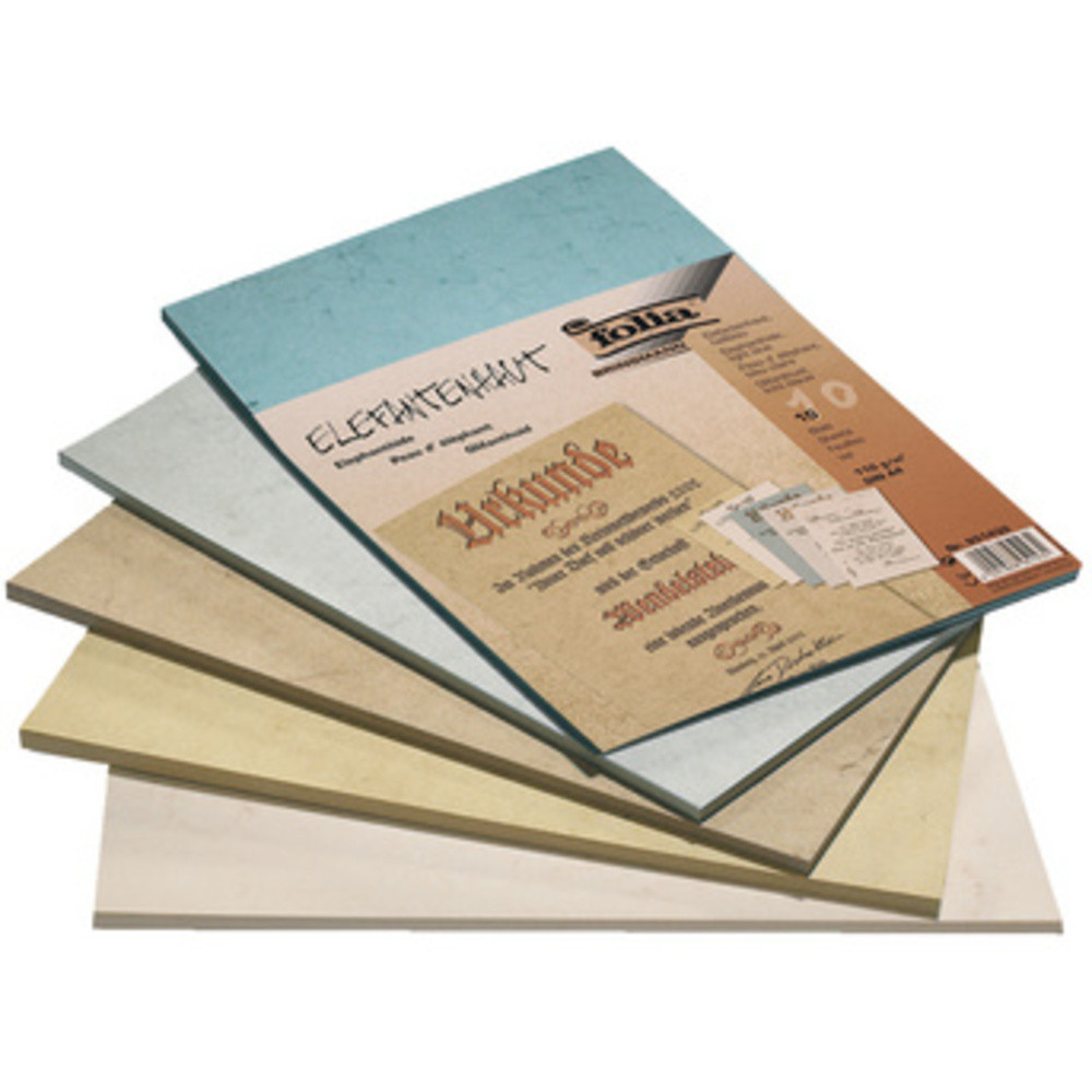FOLIA Peau d'lphant, A4, 110 g/m2, chamois, 50 feuilles