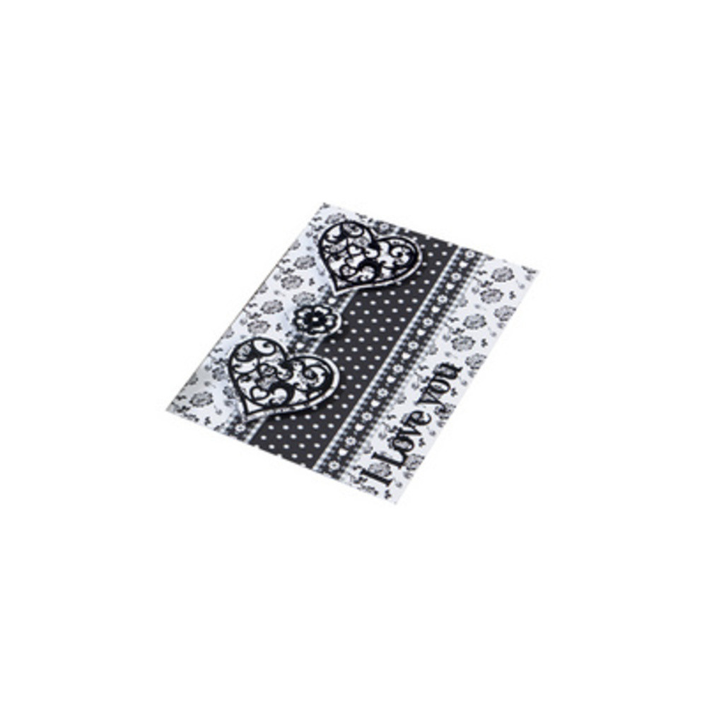 Carton à motif 'Noir / Blanc', 500 x 700 mm, 270 g/m2