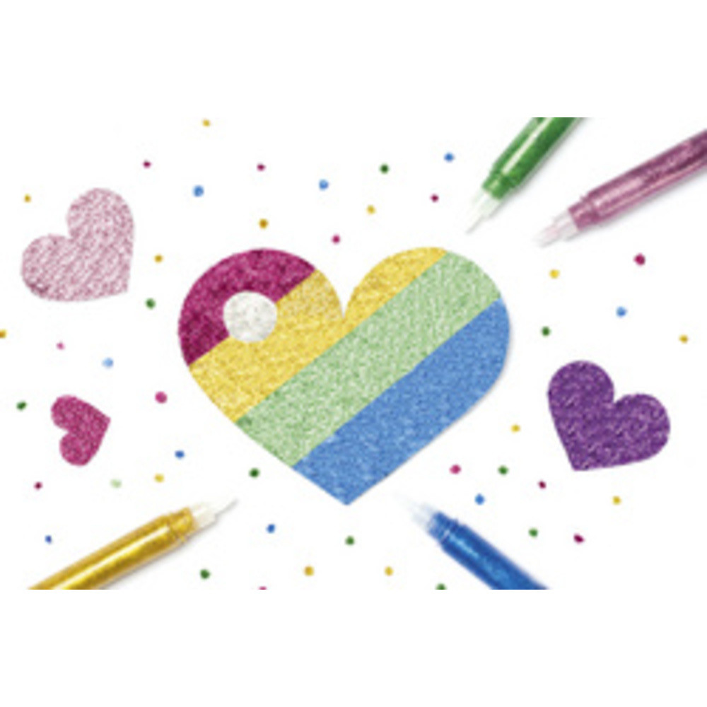 Colle pailletée ' Glitterglue', 9,5 ml, couleurs