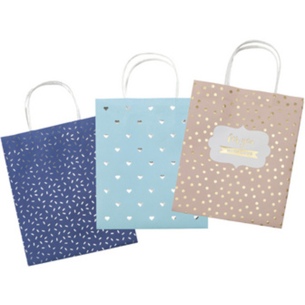 Sacs en papier HOTFOIL,papier kraft, 120 x 55 x 150 mm