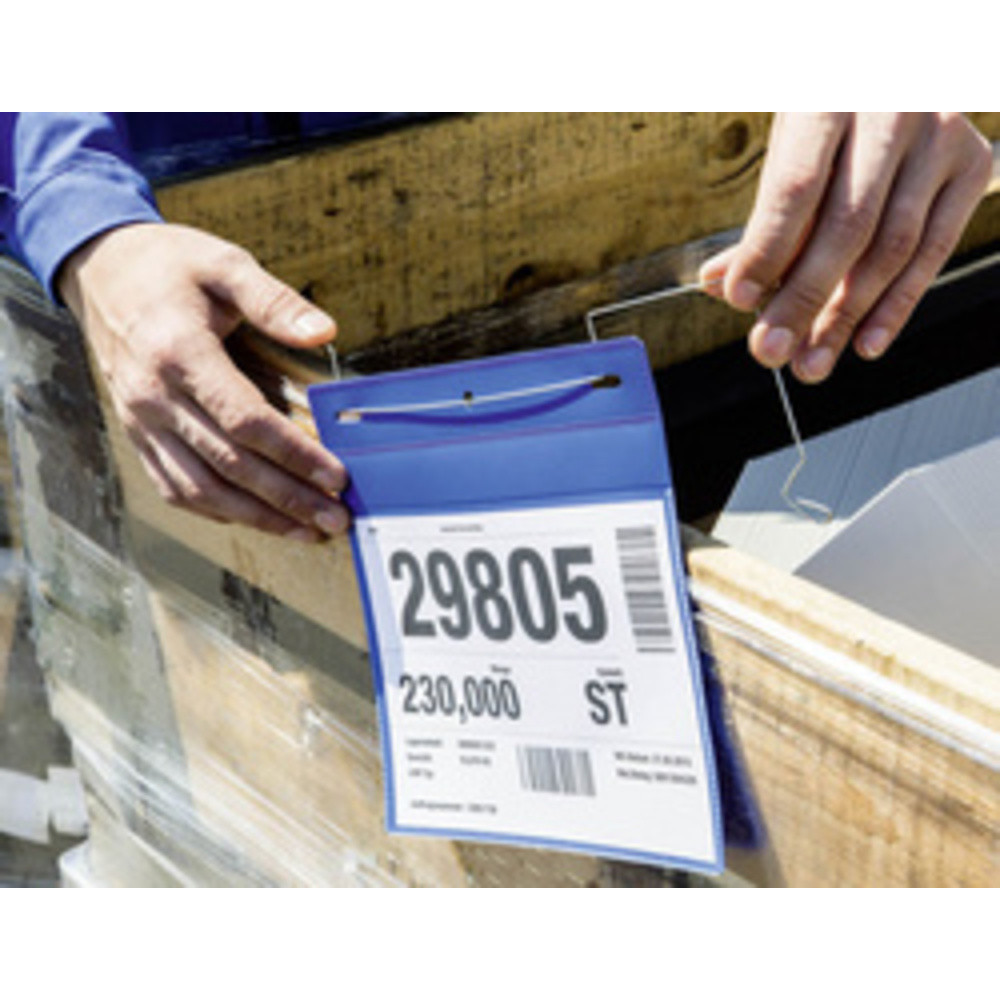 Pochettes avec support en fil de fer, A4 paysage,