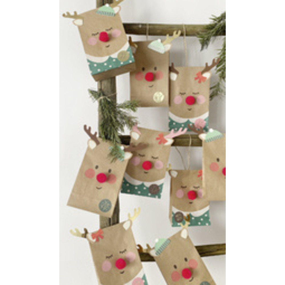FOLIA Kit pour calendrier de l'Avent RED NOSE REINDEER, 216