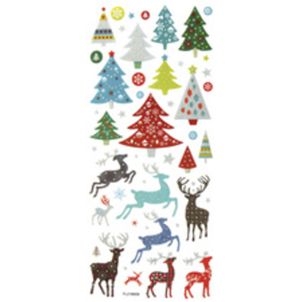 Folia Sticker scintillant de Noël CHRISTMAS - vue 2