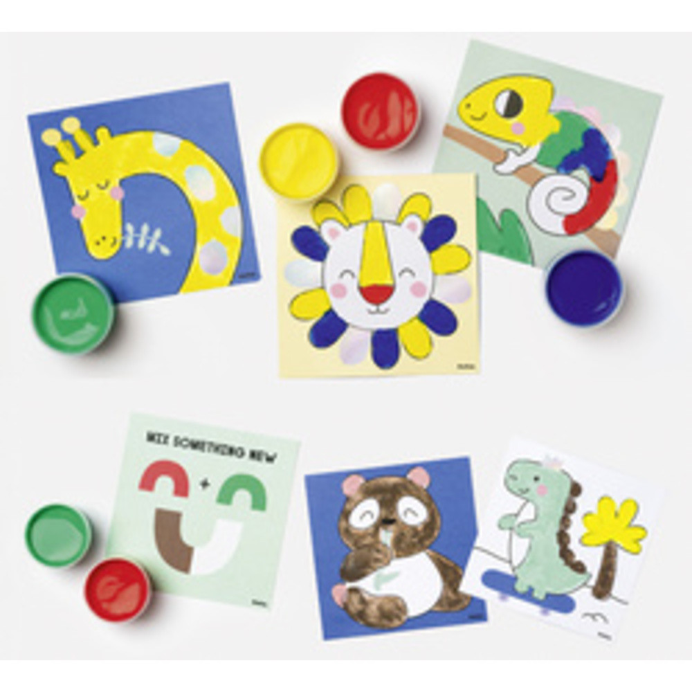 Kit de gouache aux doigts 'SWEET RAINBOW'
