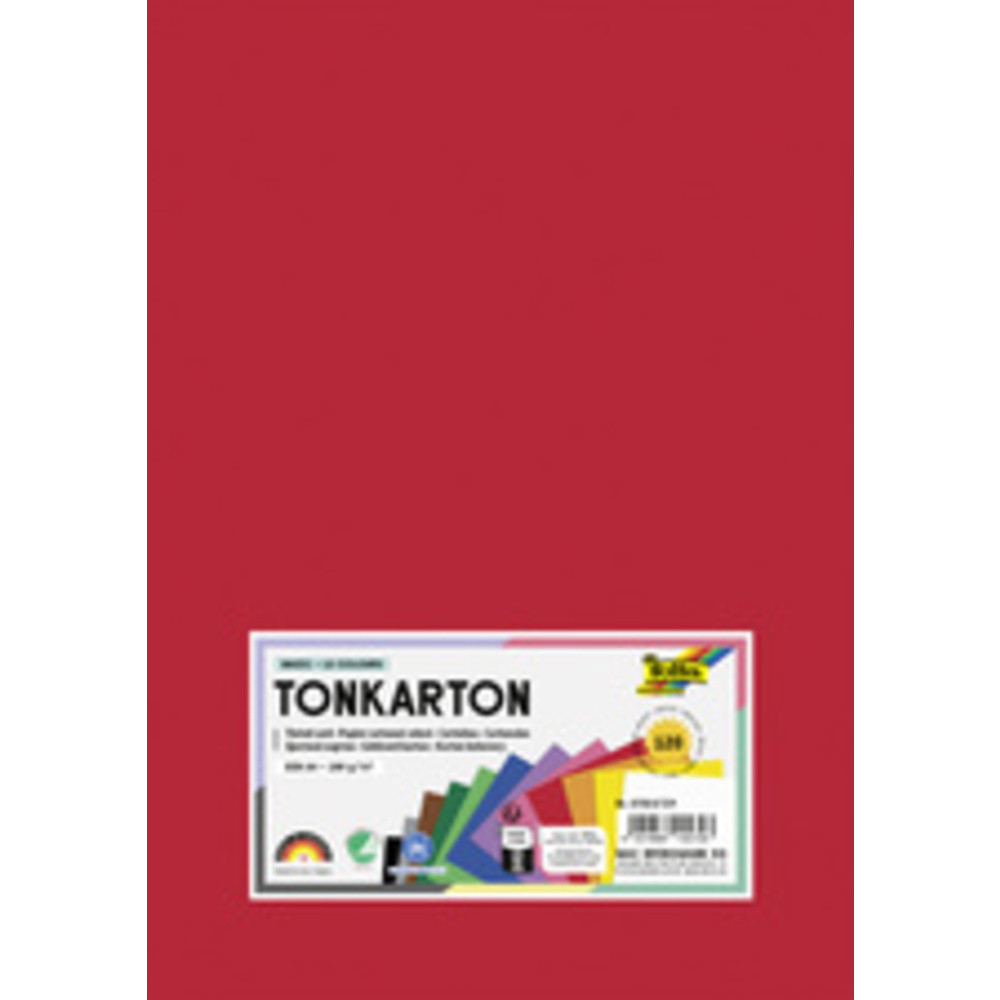 Carton de couleur A3, 180 g/m², assorti en 12 couleurs