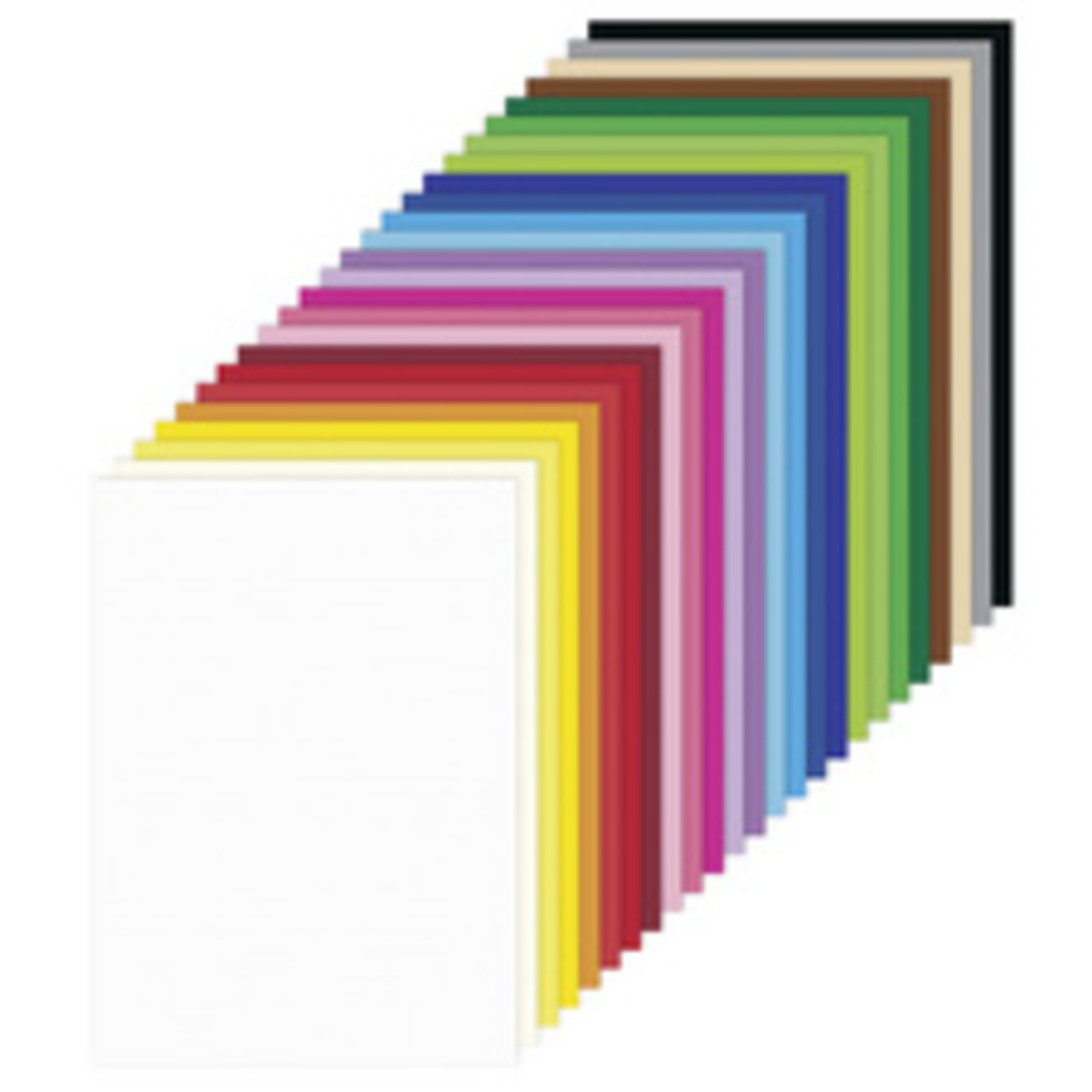 Carton coloré, A4, 180 g/m2, 500 feuilles, 25 couleurs