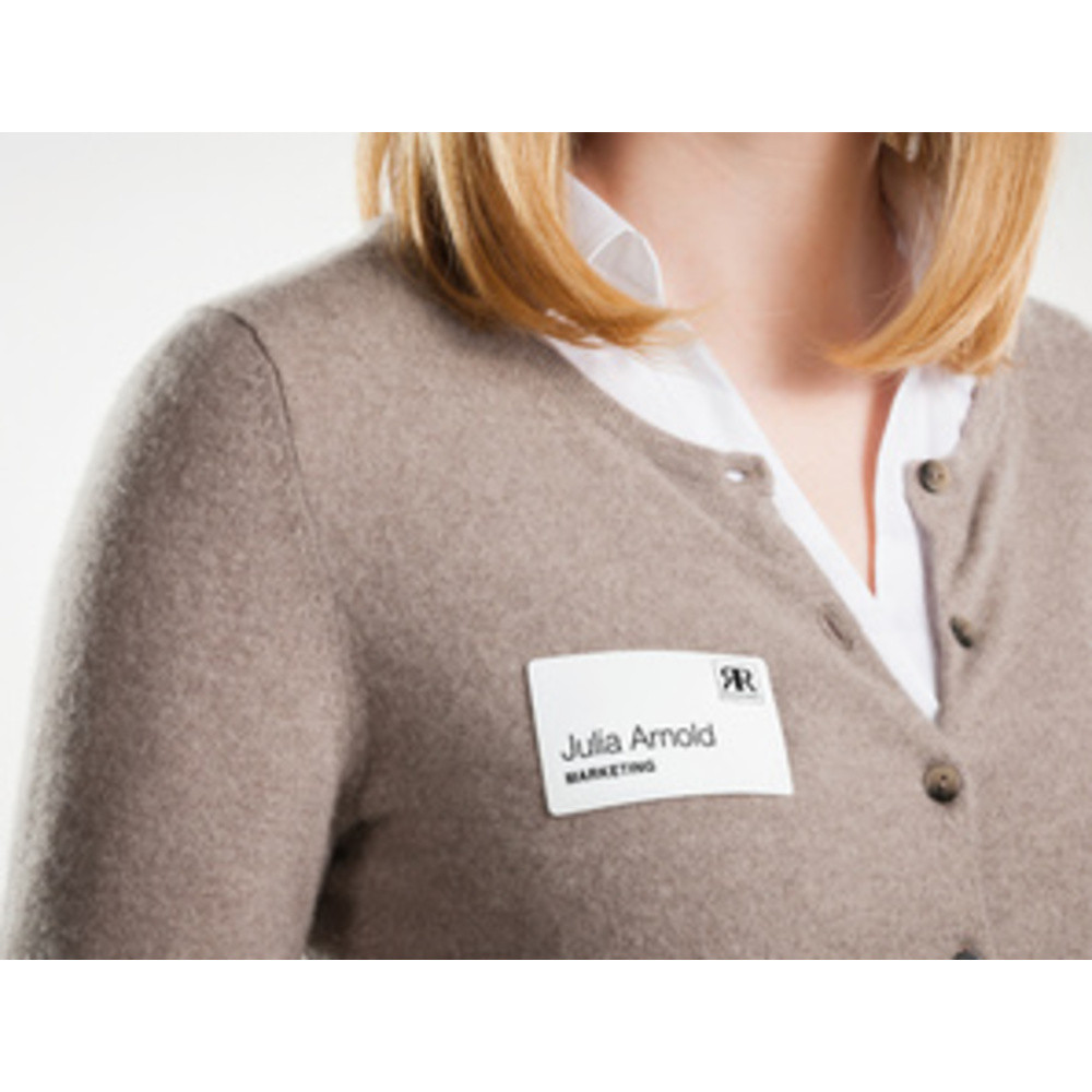 Étiquettes pour badge en rouleau, 41 x 89 mm