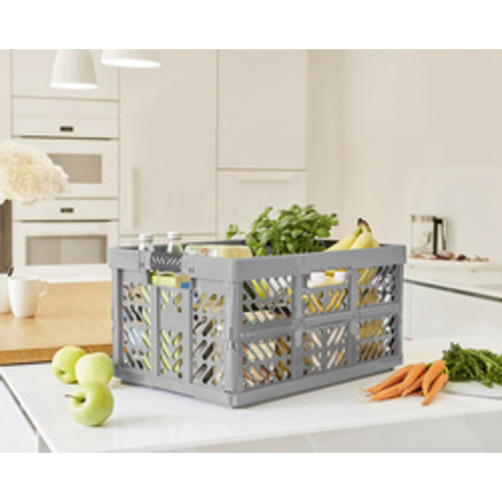 Caisse de rangement pliante 'ben', 45 L, graphite