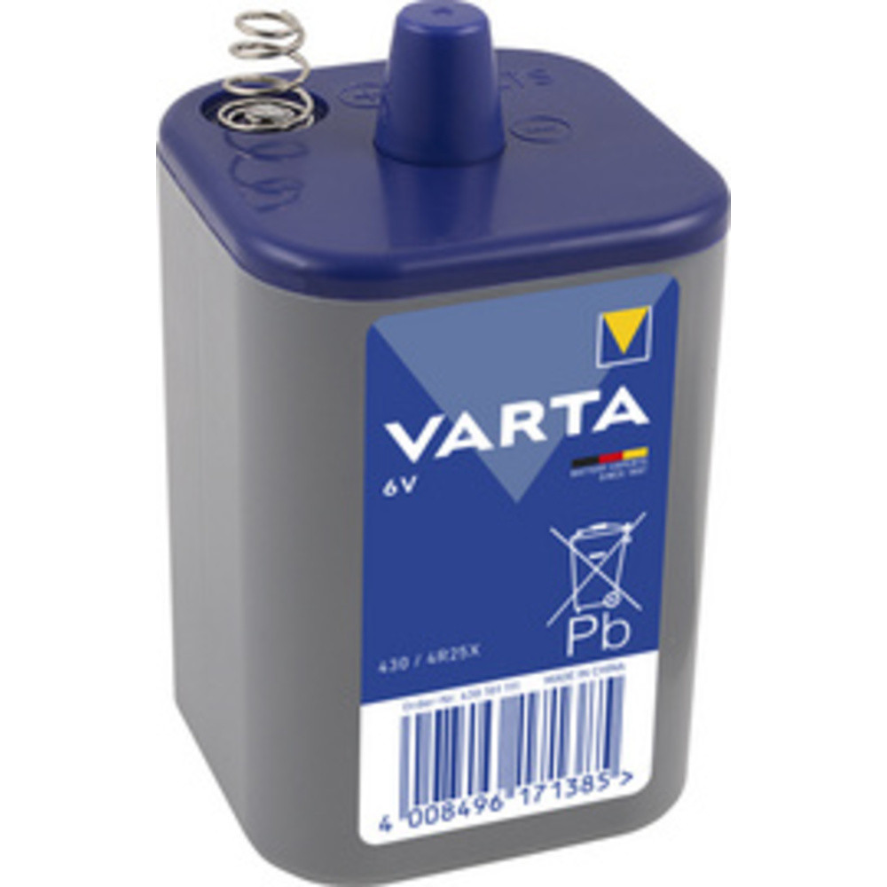 Pile 6V 4R25, 10Ah, chloride de zinc