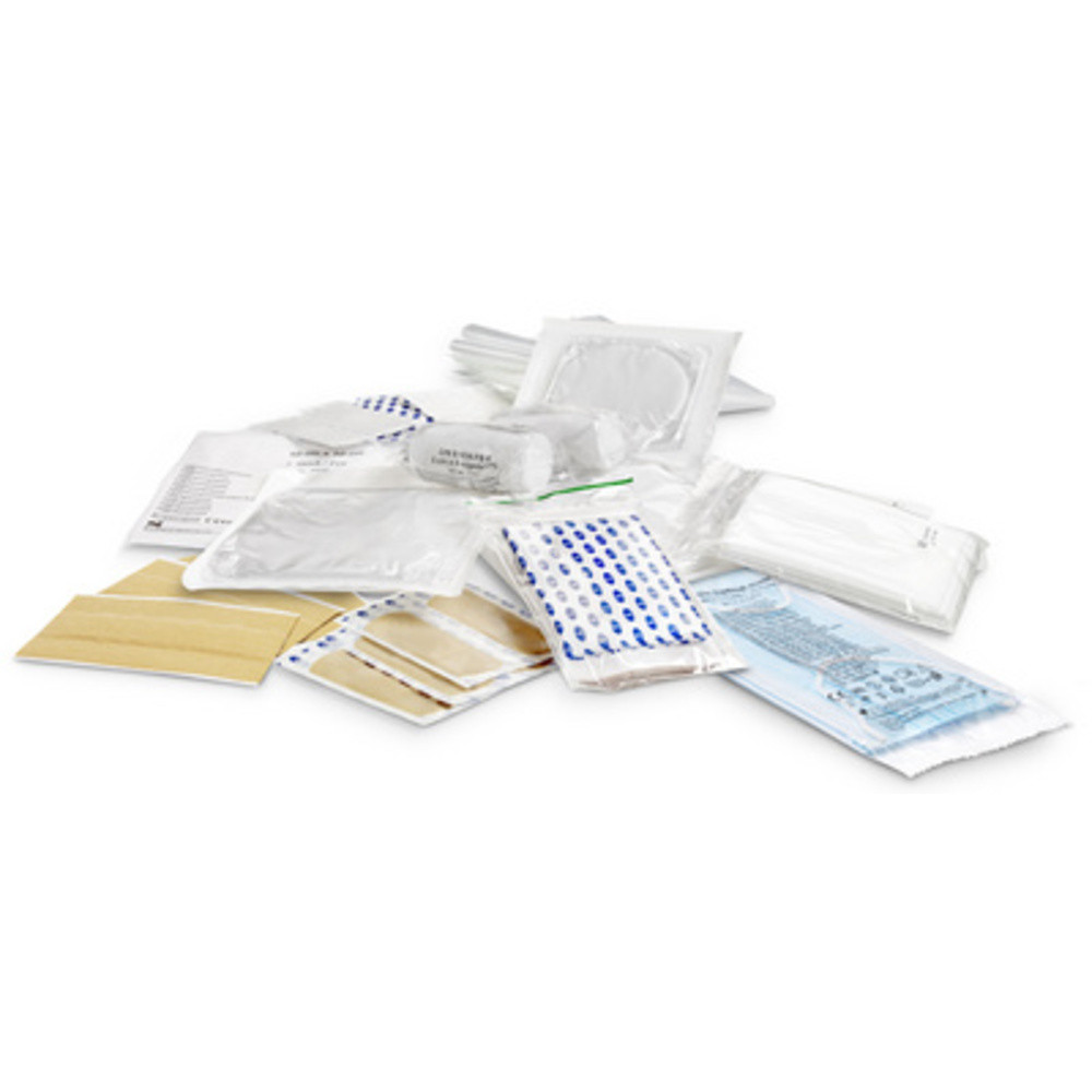 Kit de premiers secours, divers produits DIN