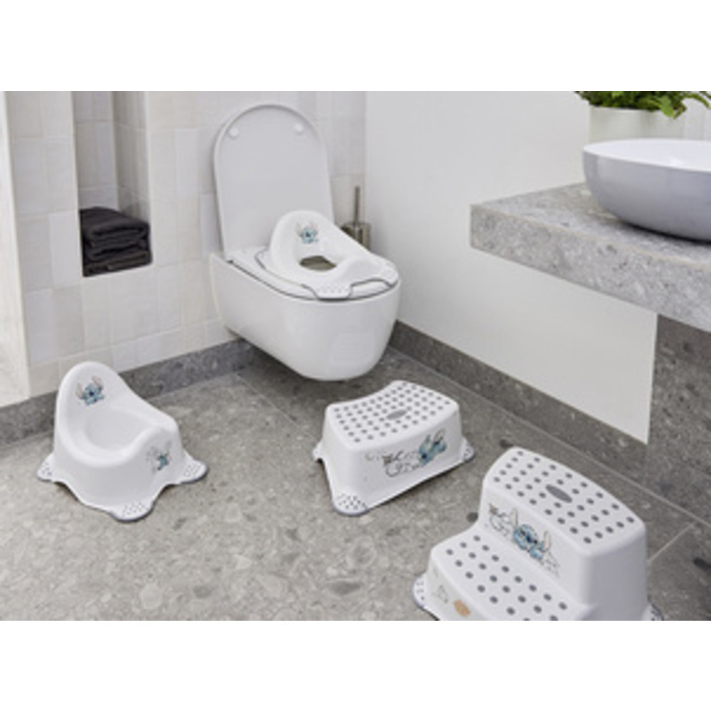Siège de toilette pour enfants 'ewa stitch', blanc