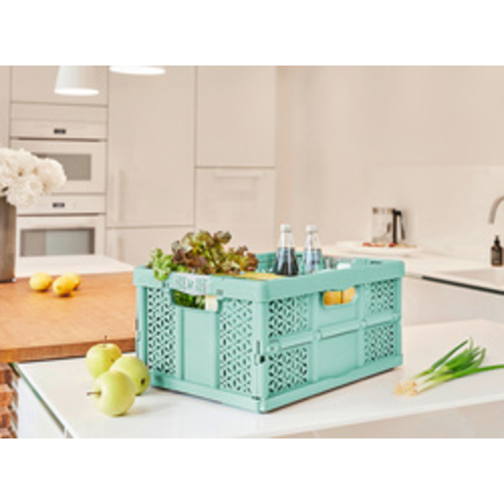 Caisse pliante 'eco lea', 32 L, sky blue