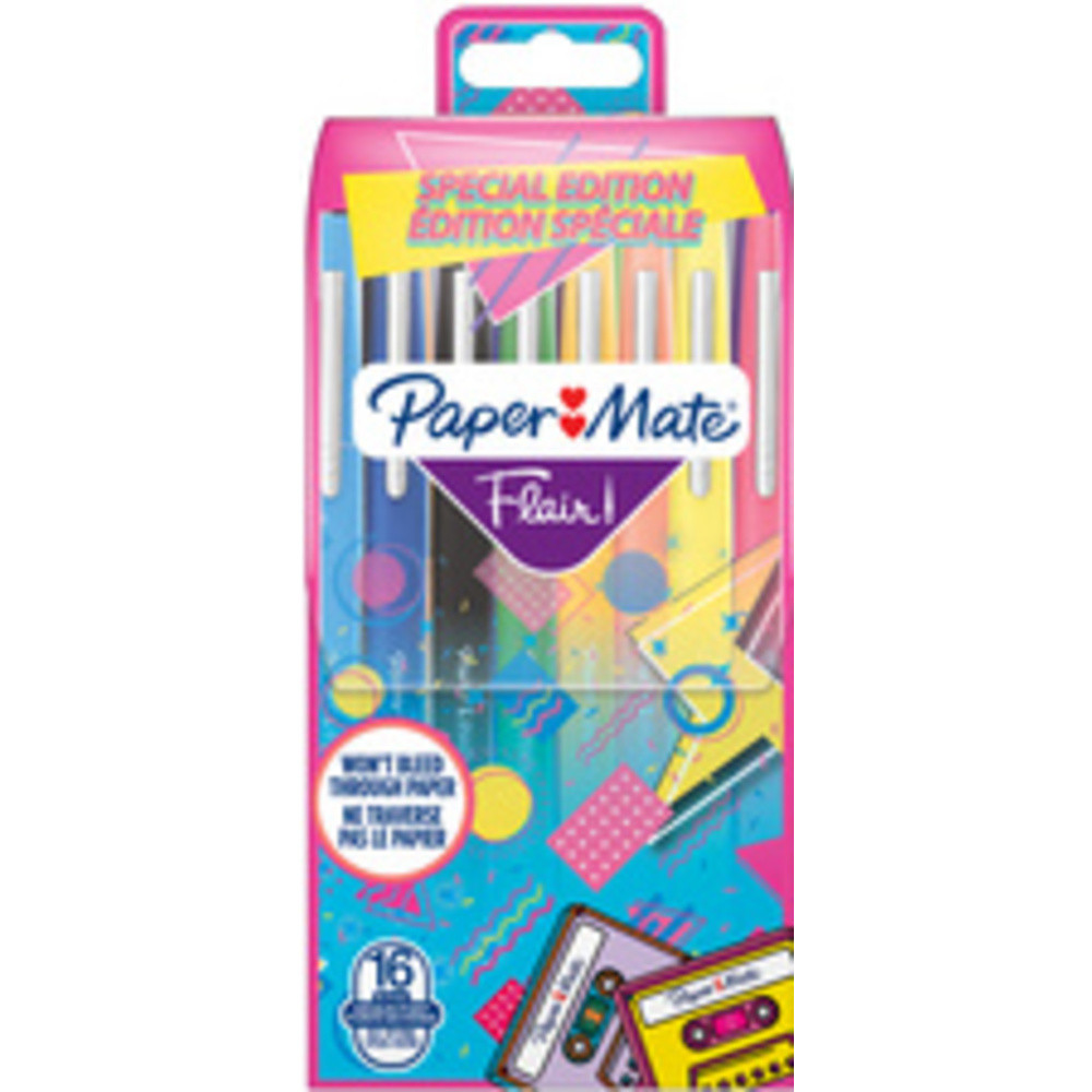 Stylo feutre Flair RETRO, étui de 12