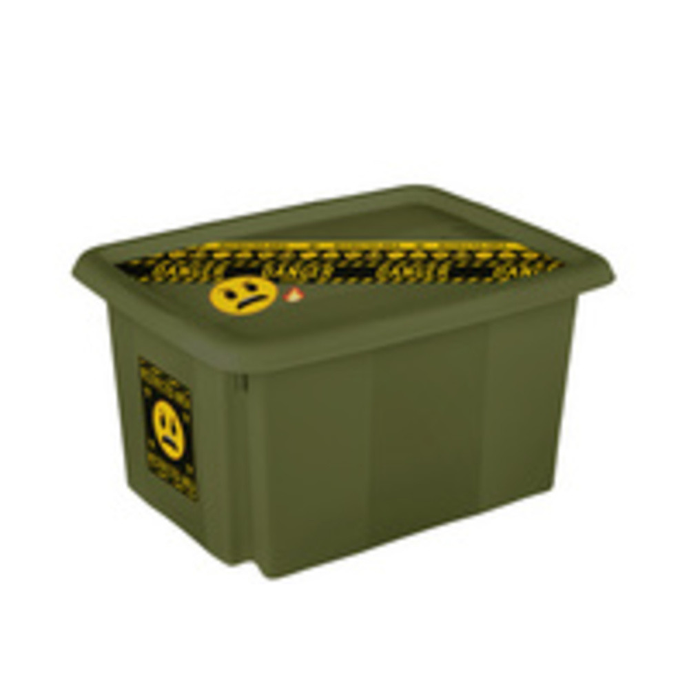 Boîte de rangement 'karolina emoji hearts', 45 L