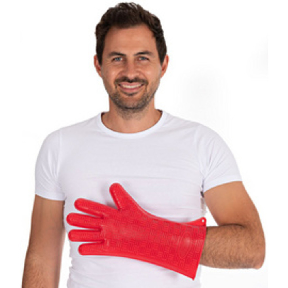 HYGOSTAR Gant en silicone 'HEATBLOCKER', rouge